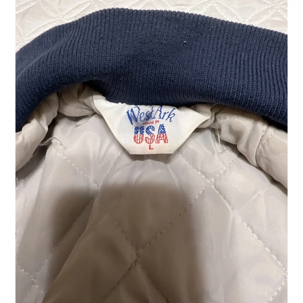 Vtg Stone Mountain Jacket  Workwear Mens Large Blue Coat 90s GA Georgia
